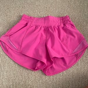 Sonic pink lululemon shorts